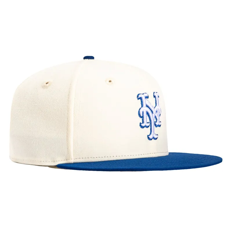 New Era 59Fifty New York Mets Hat - White, Royal sold by Hat Club