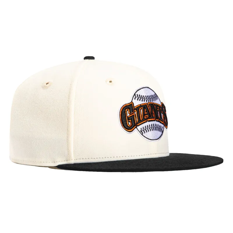 New Era 59Fifty San Francisco Giants 1993 Logo Hat - White, Black sold by Hat Club