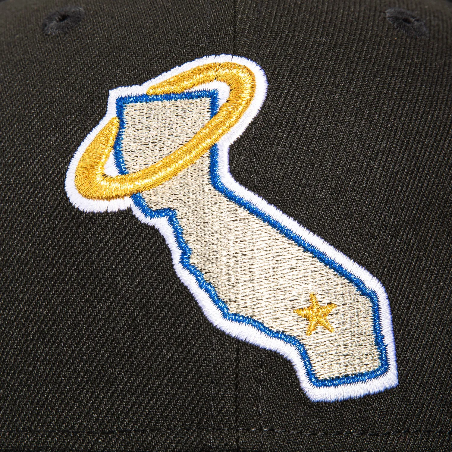 New Era 59Fifty Los Angeles Angels State Hat - Black, Green, Metallic Silver sold by Hat Club product image thumbnail 4