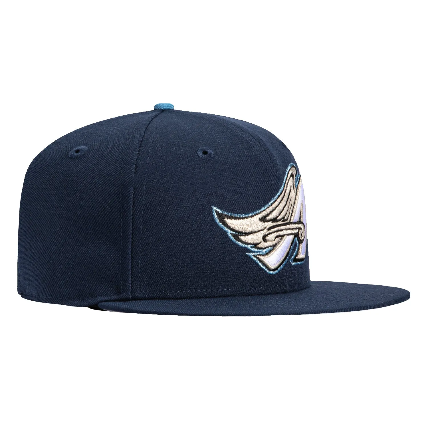 New Era 59Fifty Los Angeles Angels Hat - Navy, White, Light Blue sold by Hat Club