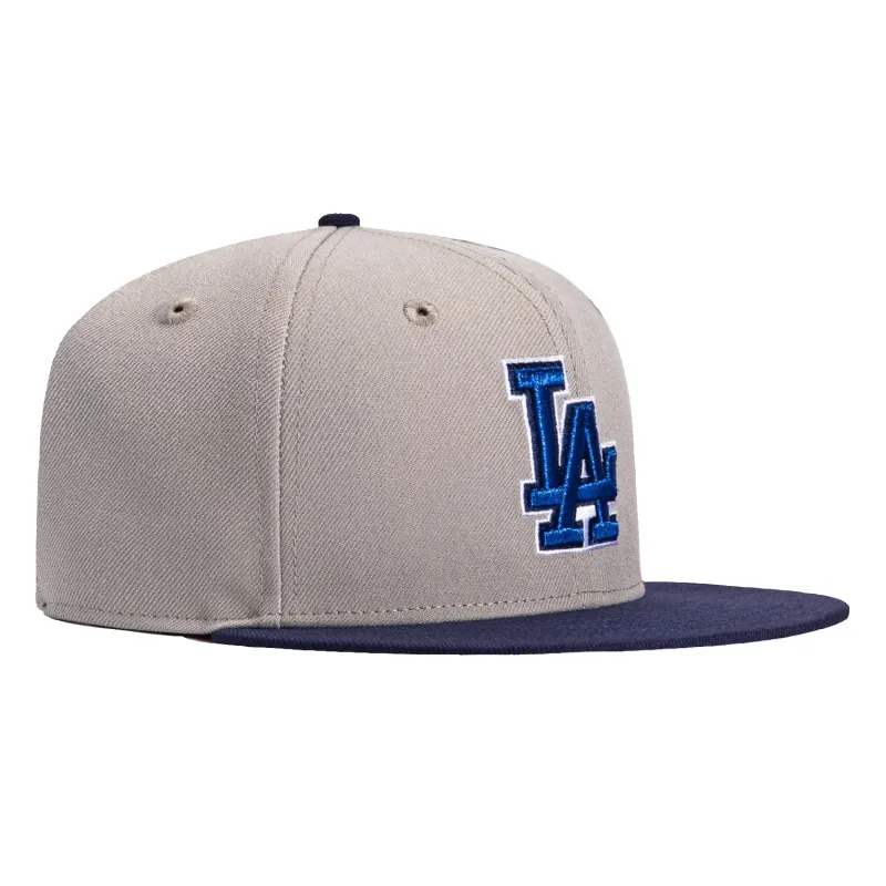 New Era 59Fifty Los Angeles Dodgers Hat - Grey, Royal, Metallic Silver sold by Hat Club