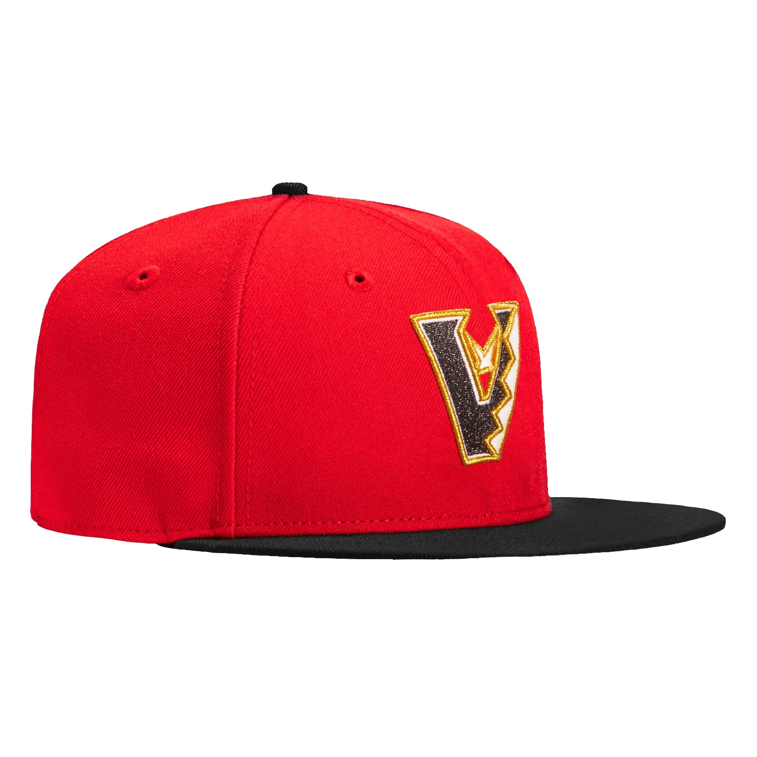 New Era 59Fifty Arizona Diamondbacks Upside Down Hat - Red, Black, Metallic Gold sold by Hat Club