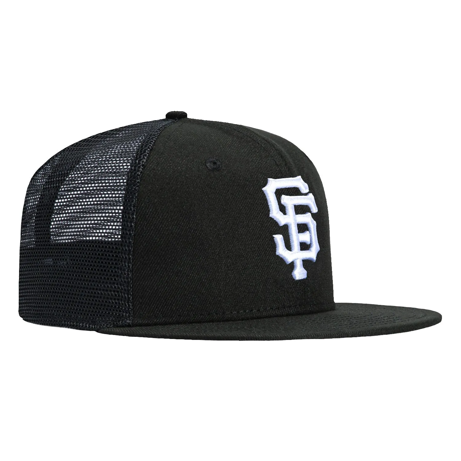 New Era 59Fifty San Francisco Giants Trucker Hat - Black, White sold by Hat Club