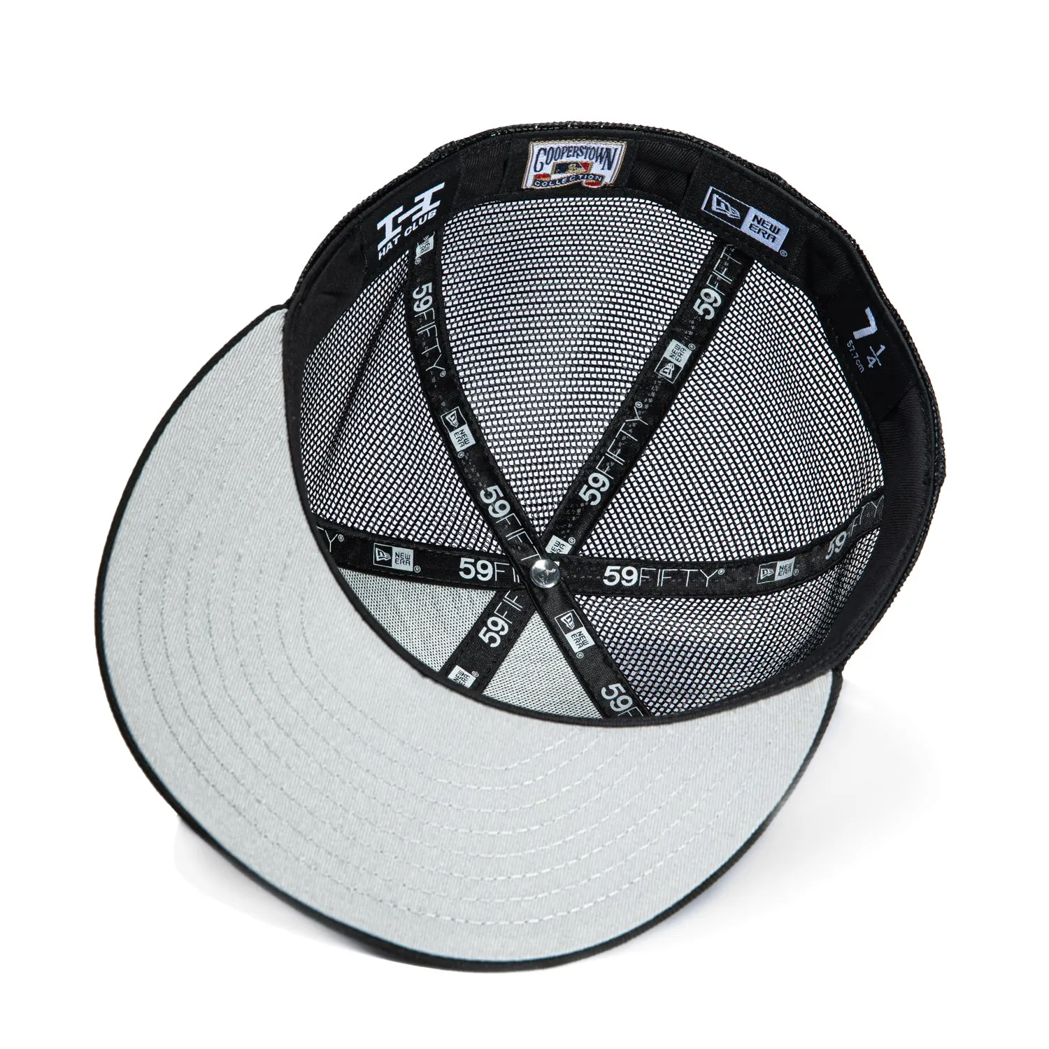 New Era 59Fifty Brooklyn Dodgers Trucker Hat - Black, White sold by Hat Club product image thumbnail 2