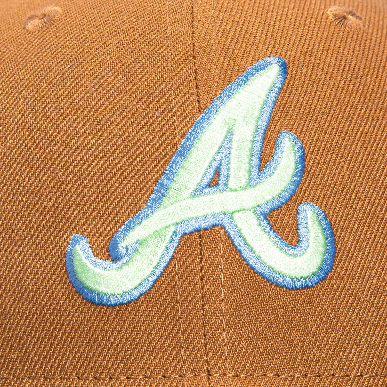 New Era 59Fifty Salt Water Taffy Atlanta Braves 1995 World Series Patch Hat - Khaki, Navy sold by Hat Club product image thumbnail 4