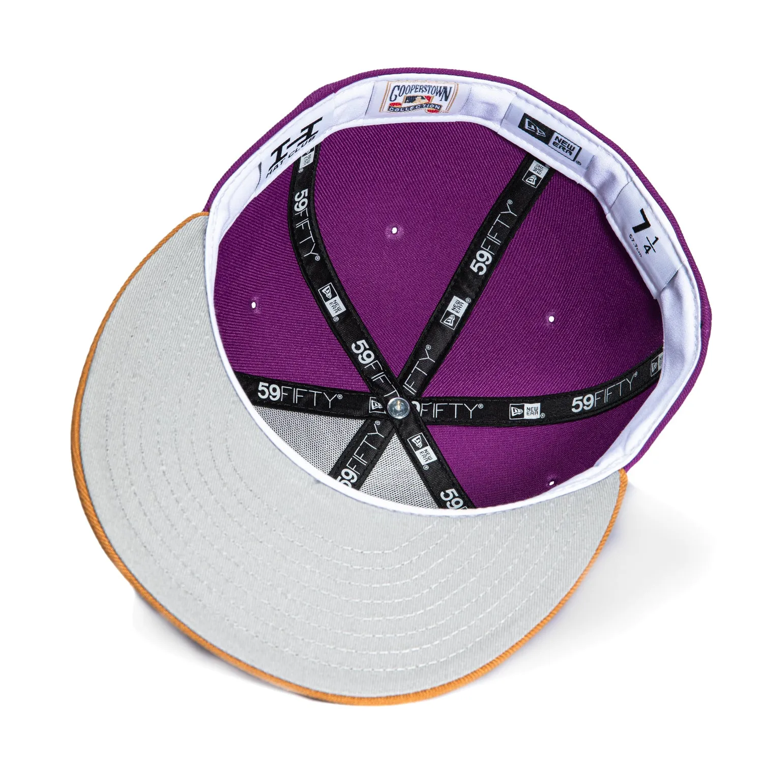 New Era 59Fifty Salt Water Taffy Arizona Diamondbacks 2001 World Series Patch Script Hat - Purple, Khaki sold by Hat Club product image thumbnail 2