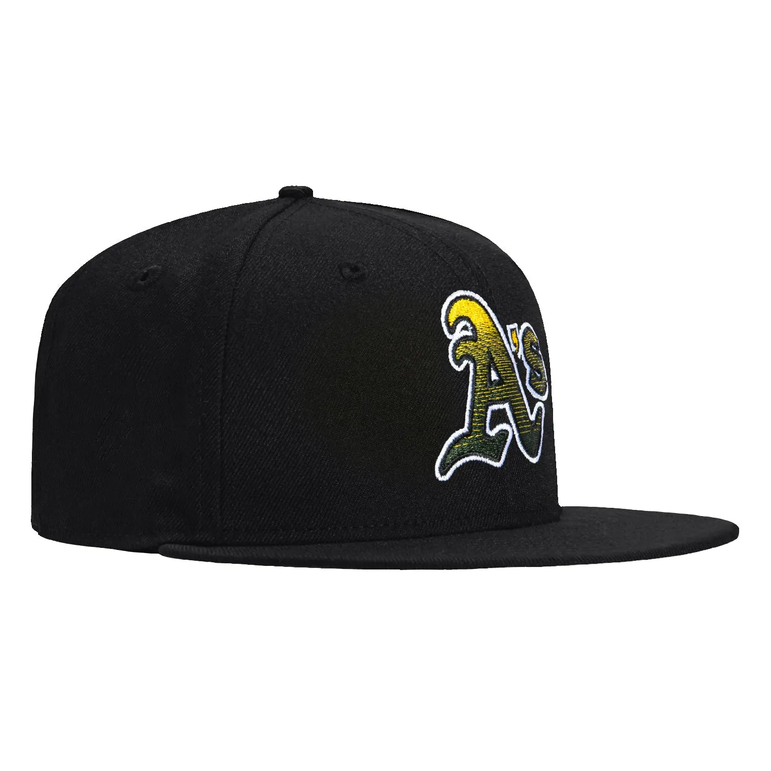 New Era 59Fifty Gradient Logo Oakland Athletics Hat - Black sold by Hat Club