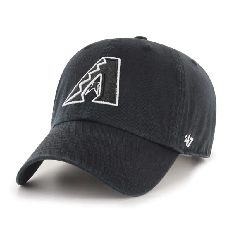 47 Brand Arizona Diamondbacks Cleanup Adjustable A Hat - Black, Black, White made by Hat Club