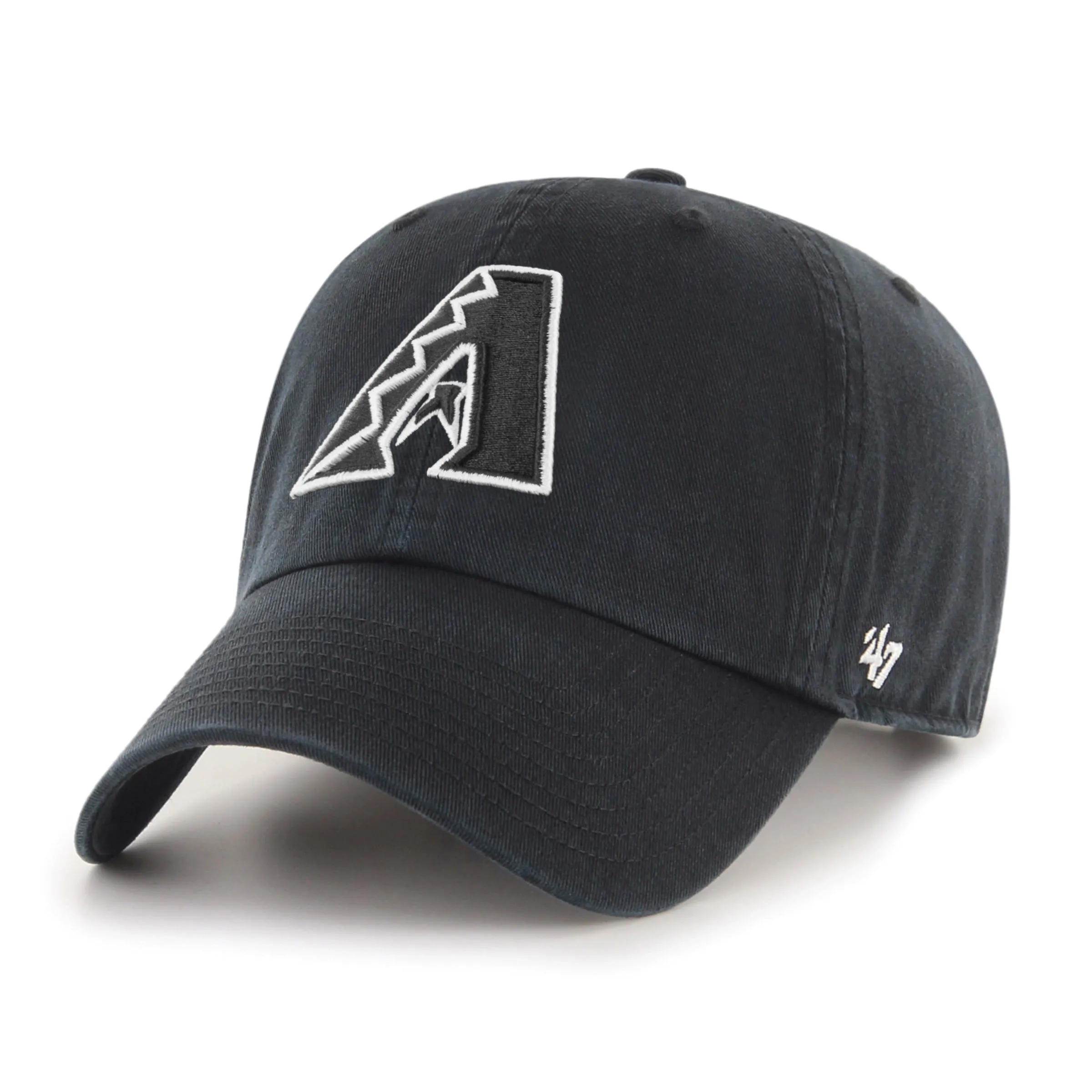 47 Brand Arizona Diamondbacks Cleanup Adjustable A Hat - Black, Black, White sold by Hat Club