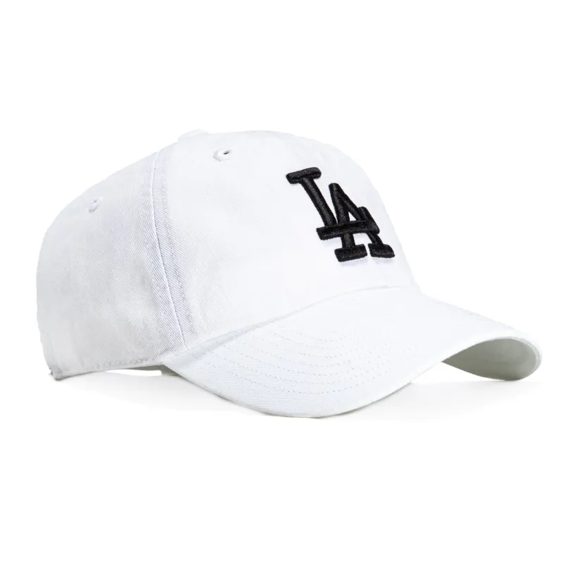 47 Brand Los Angeles Dodgers Cleanup Adjustable Hat - White, Black sold by Hat Club