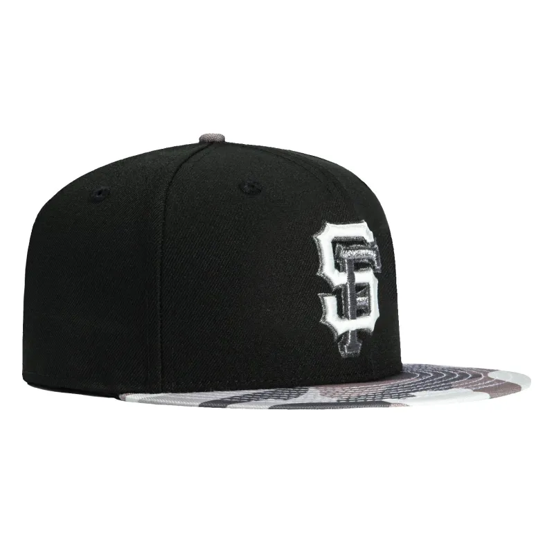 New Era 59Fifty Surveillance Pack San Francisco Giants Hat - Black, Camo sold by Hat Club
