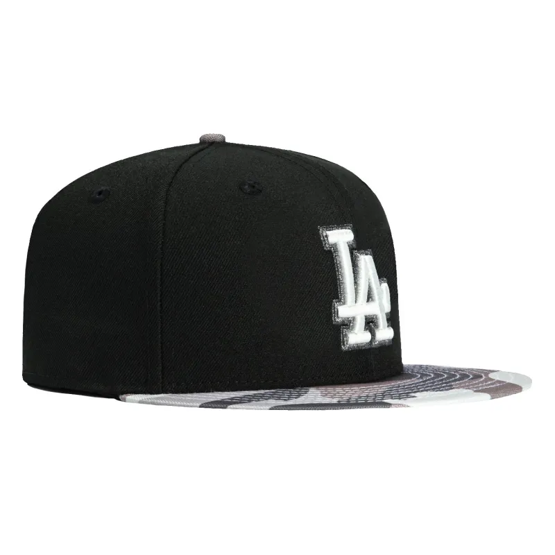 New Era 59Fifty Surveillance Pack Los Angeles Dodgers Hat - Black, Camo sold by Hat Club