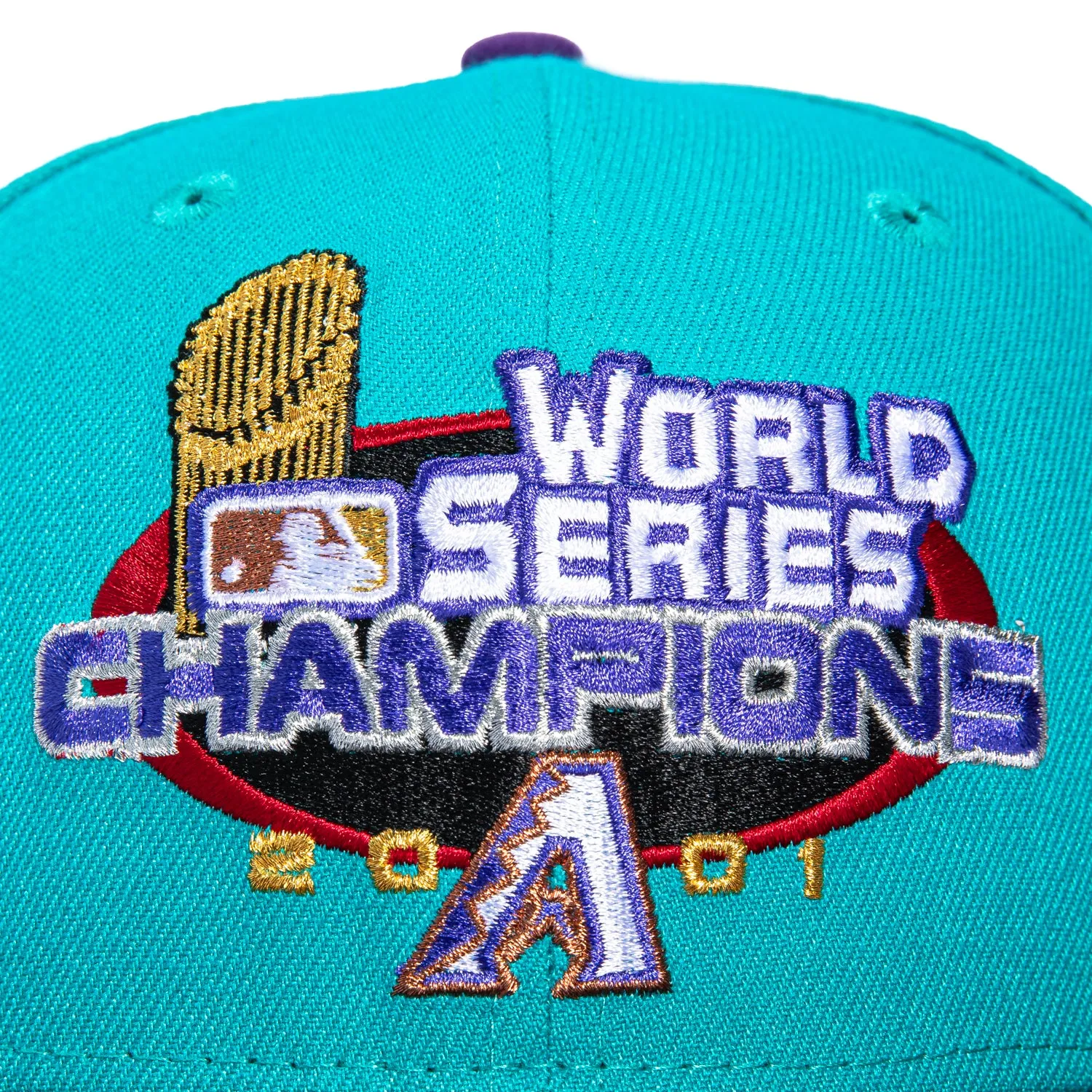 New Era 59Fifty Arizona Diamondbacks 2001 World Series Logo Hat - Teal, Black sold by Hat Club product image thumbnail 4