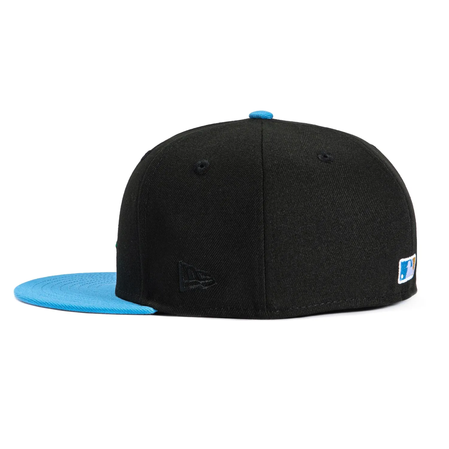 New Era 59Fifty Los Angeles Dodgers Rose Hat - Black, Light Blue, Metallic Gold sold by Hat Club product image thumbnail 3