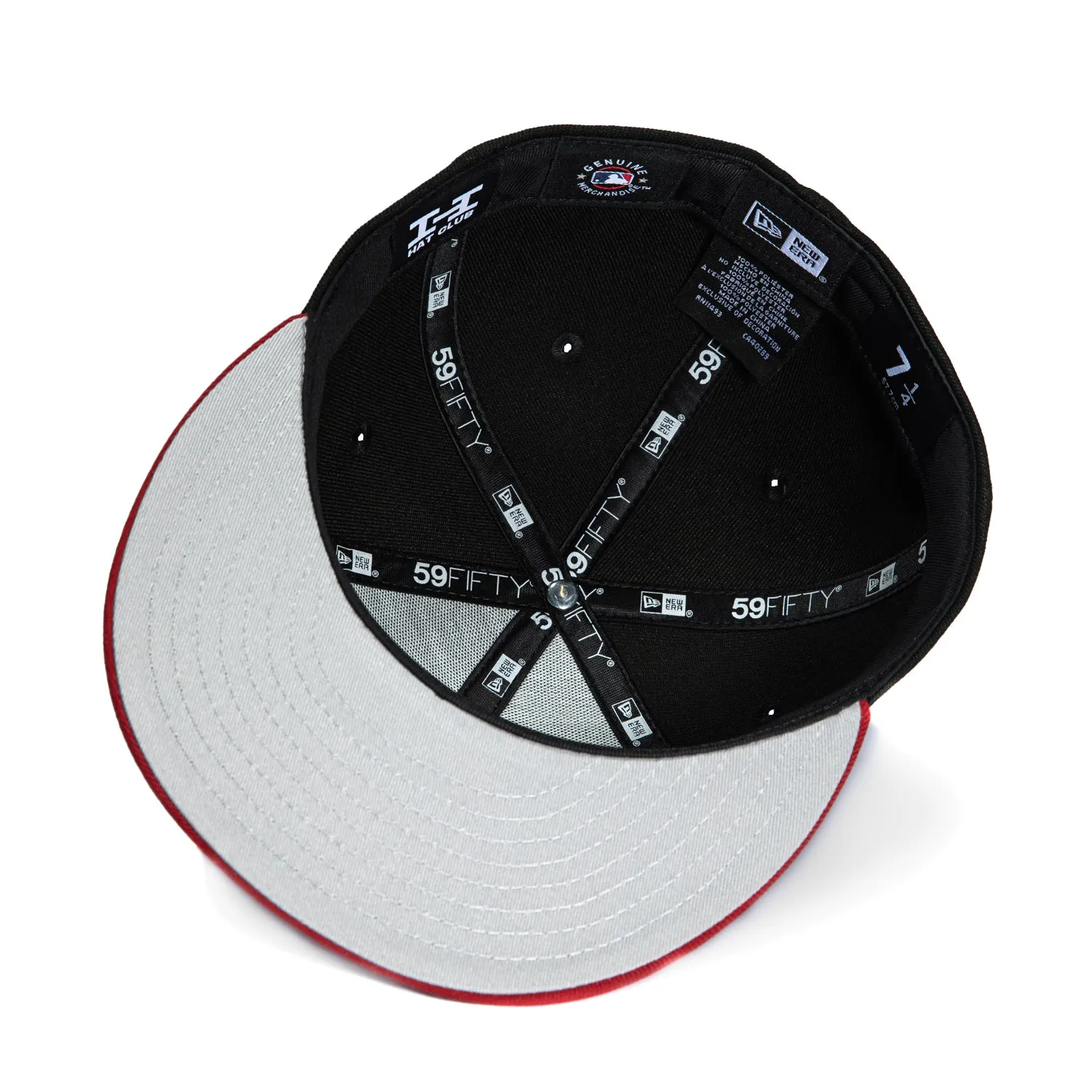 New Era 59Fifty Los Angeles Dodgers Rose Hat - Black, Cardinal, Metallic Gold sold by Hat Club product image thumbnail 2