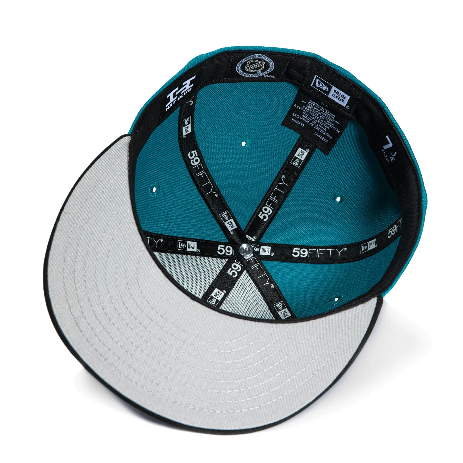 New Era 59Fifty San Jose Sharks Alternate Hat - Teal, Black sold by Hat Club product image thumbnail 2