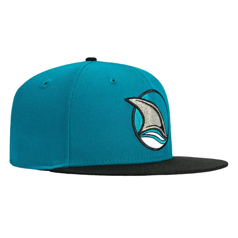 New Era 59Fifty San Jose Sharks Alternate Hat - Teal, Black sold by Hat Club