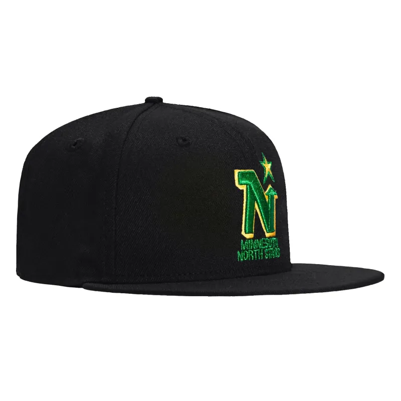 New Era 59Fifty Minnesota North Stars Hat - Black sold by Hat Club