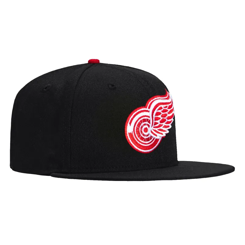 New Era 59Fifty Detroit Red Wings Hat - Black sold by Hat Club