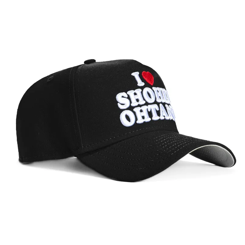 New Era 9Forty A-Frame Los Angeles Dodgers I Heart Shohei Ohtani Snapback Hat - Black sold by Hat Club