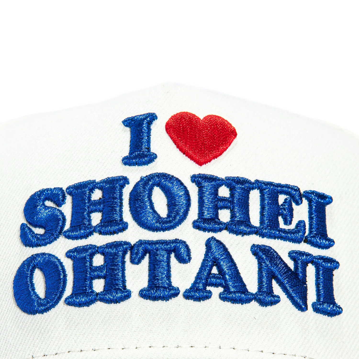 New Era 9Forty A-Frame Los Angeles Dodgers I Heart Shohei Ohtani Snapback Hat - White, Royal sold by Hat Club product image thumbnail 4
