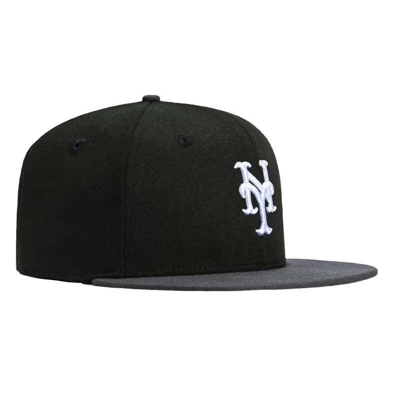 New Era 59Fifty New York Mets Hat - Black, Graphite sold by Hat Club