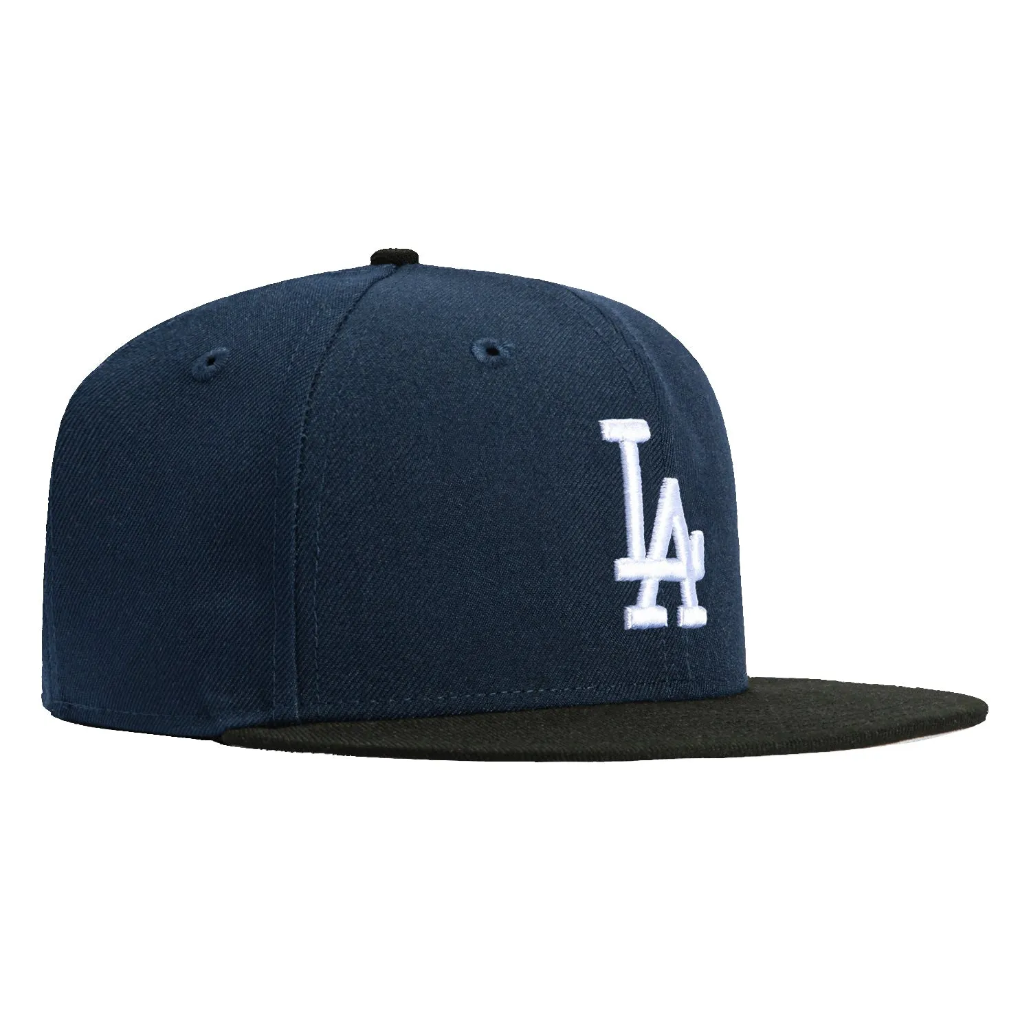 New Era 59Fifty Los Angeles Dodgers Hat - Navy, Black, White sold by Hat Club