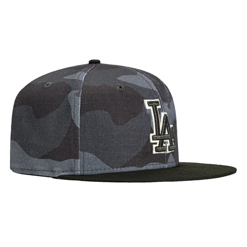 New Era 59Fifty Camo Vize Los Angeles Dodgers Glow in the Dark Hat - Camo, Black sold by Hat Club