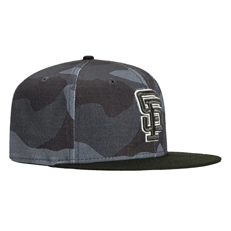 New Era 59Fifty Camo Vize San Francisco Giants Glow in the Dark Hat - Camo, Black sold by Hat Club