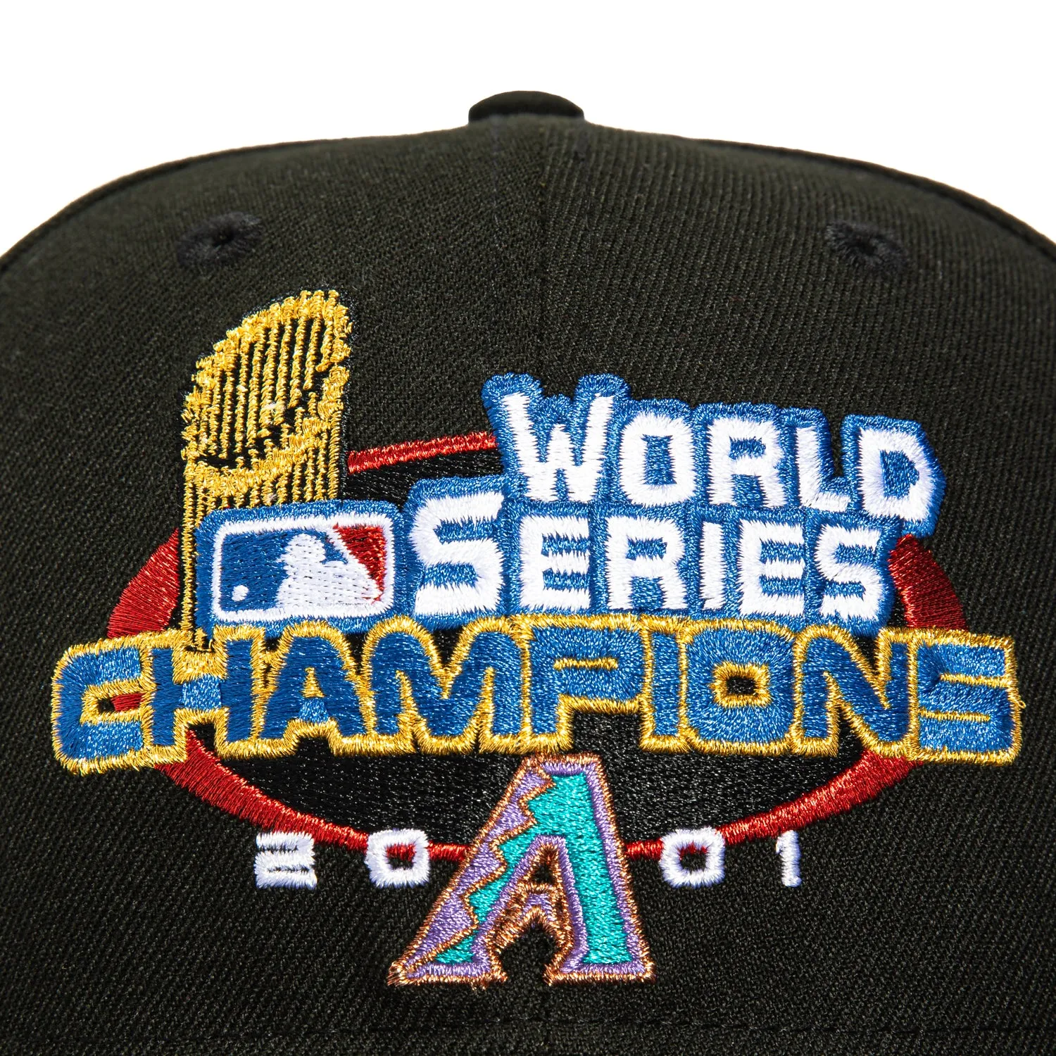 New Era 59Fifty Arizona Diamondbacks 2001 World Series Patch 2001 World Series Champions Logo Hat - Black sold by Hat Club product image thumbnail 4