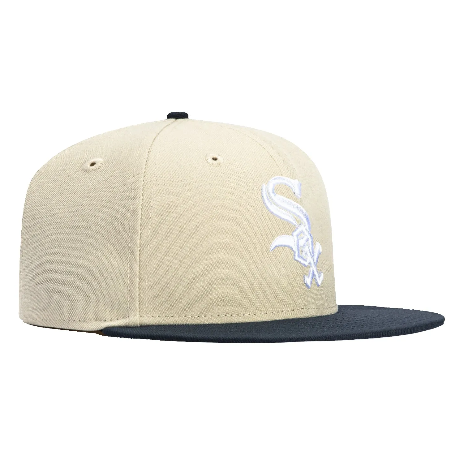 New Era 59Fifty Chicago White Sox Hat - Stone, Navy sold by Hat Club