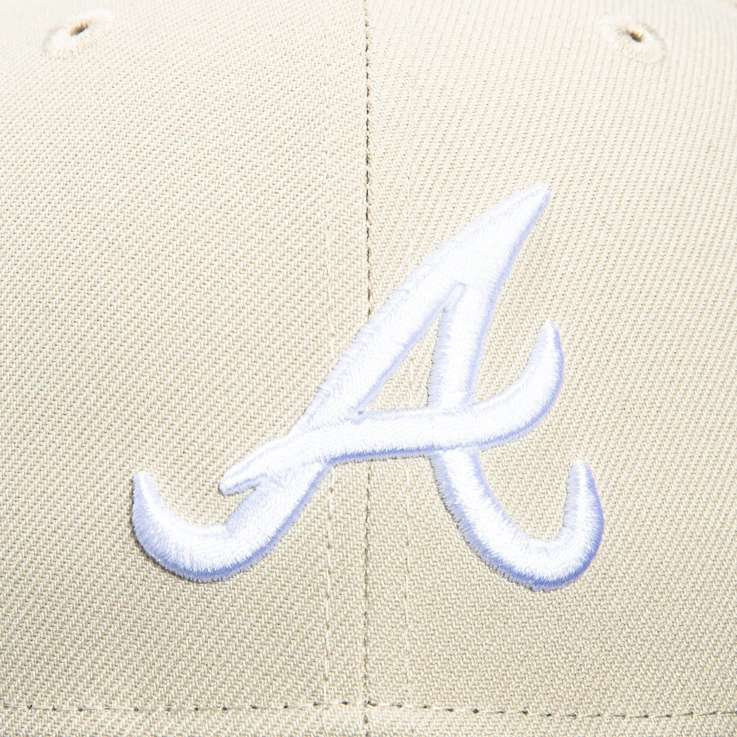 New Era 59Fifty Atlanta Braves Hat - Stone, Navy sold by Hat Club product image thumbnail 4