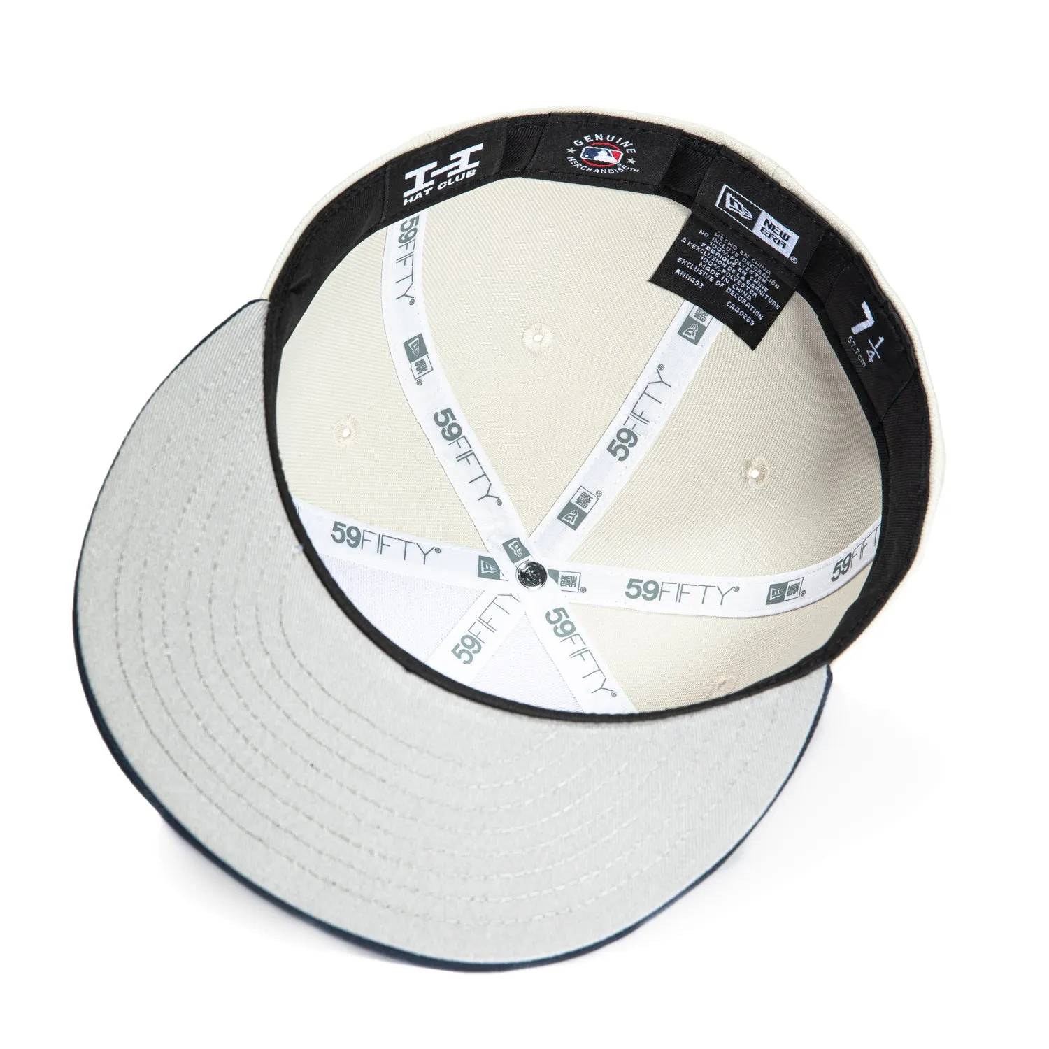 New Era 59Fifty Los Angeles Dodgers Hat - Stone, Navy sold by Hat Club product image thumbnail 2