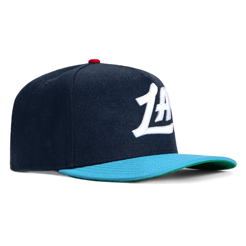 New Era 9Seventy Los Angeles Clippers LA Stretch-Snapback Hat - Navy, Light Blue made by New Era