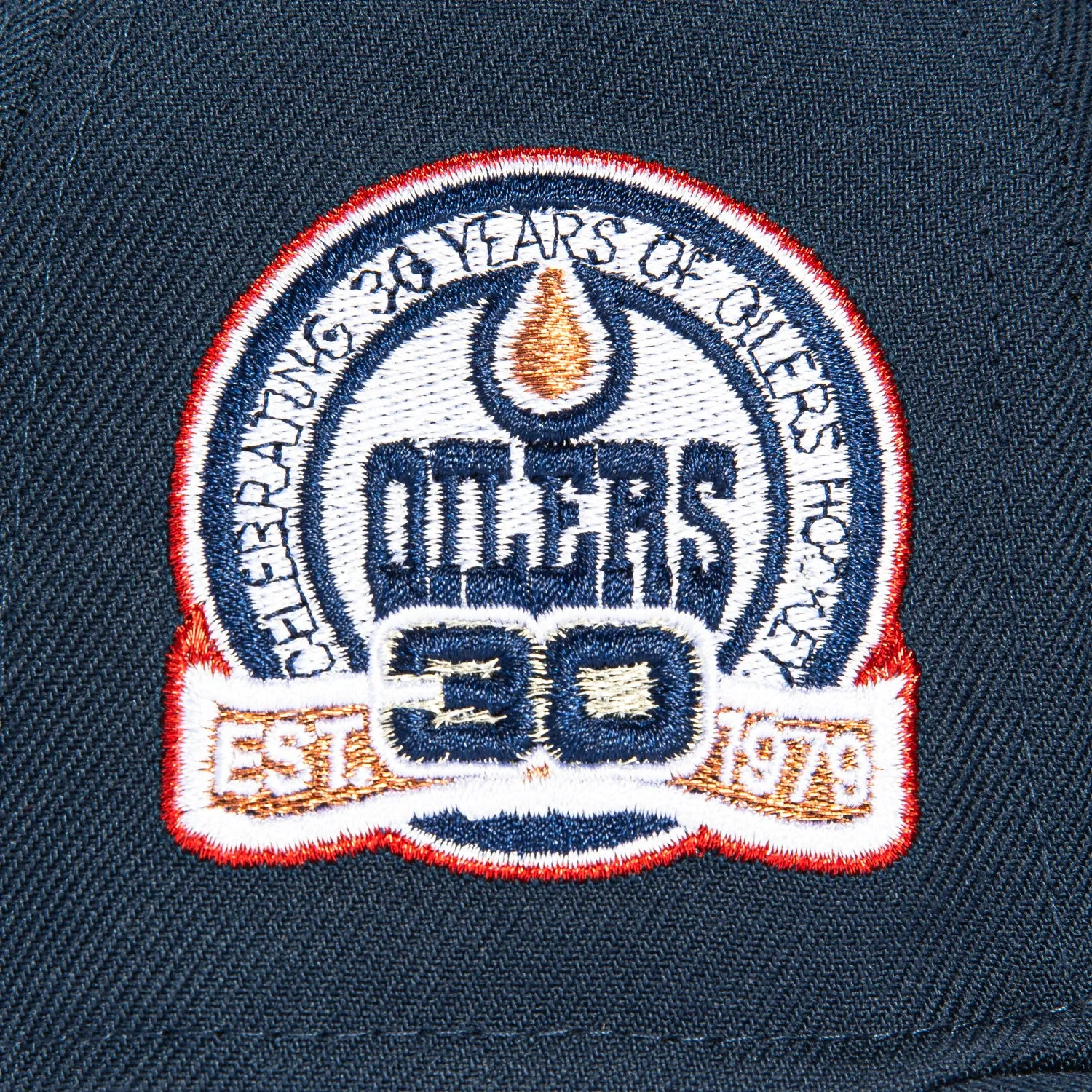 New Era 59Fifty Edmonton Oilers 30th Anniversary Patch Hat - Navy sold by Hat Club product image thumbnail 5