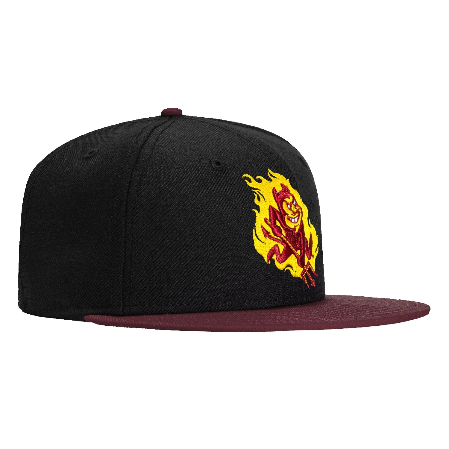 New Era 59Fifty Arizona State Sun Devils Sparky Flame Hat - Black, Maroon sold by Hat Club