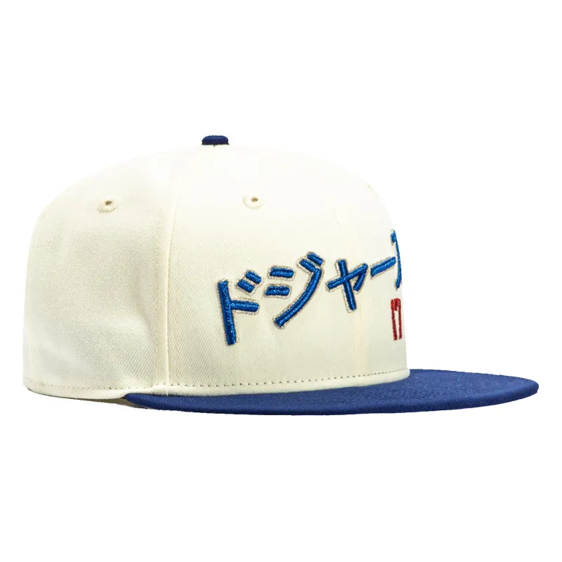 New Era 59Fifty Los Angeles Dodgers Ohtani Kanji Script Hat - White, Royal sold by Hat Club