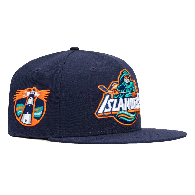 New Era 59Fifty New York Islanders Logo Patch Hat - Light Navy sold by Hat Club
