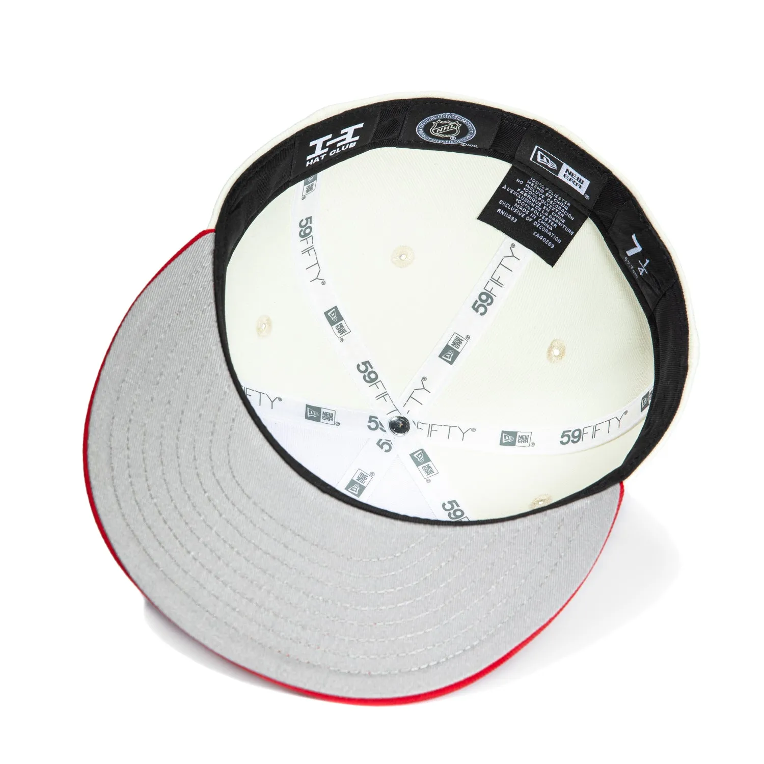 New Era 59Fifty White Dome Detroit Red Wings Hat - White, Red sold by Hat Club product image thumbnail 2