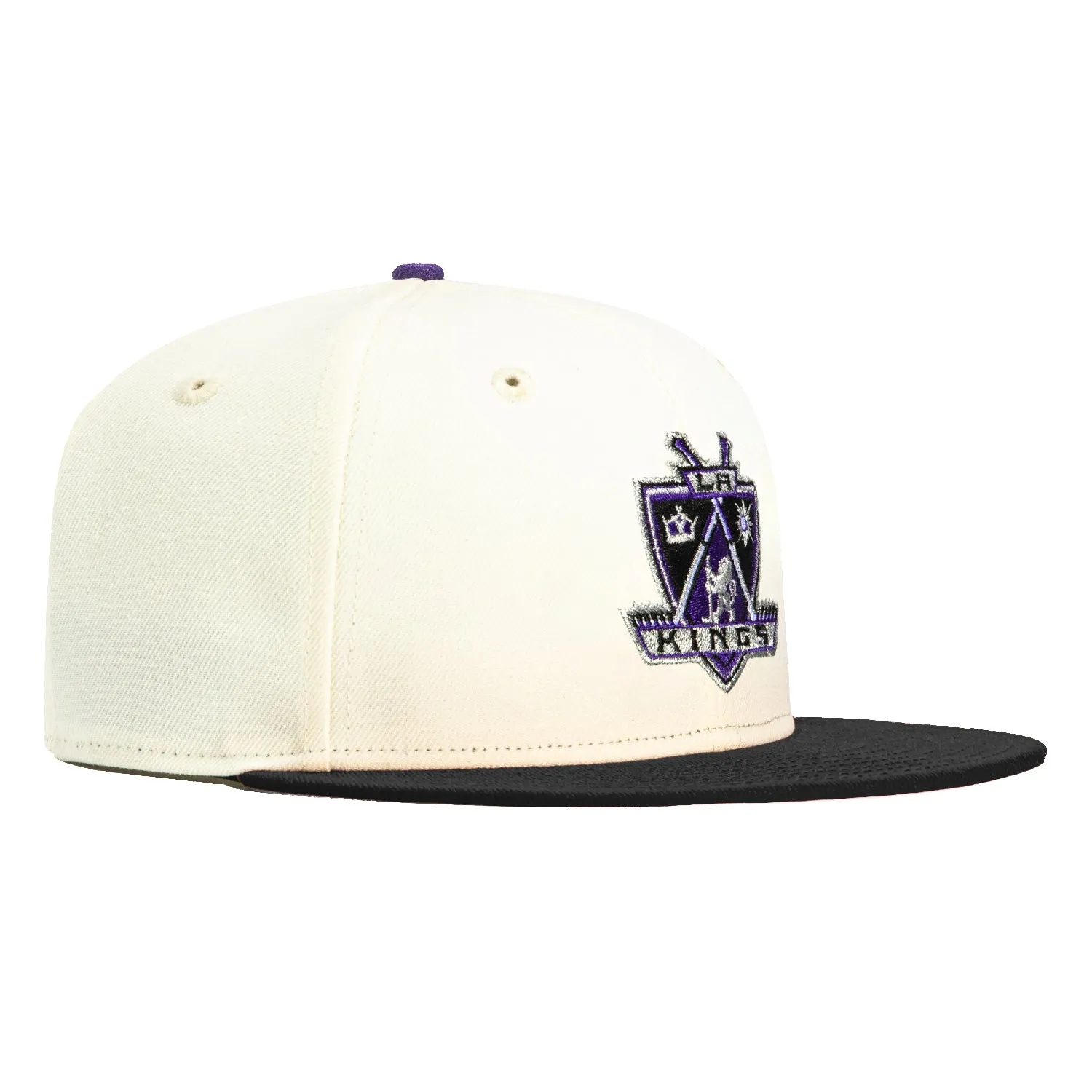 New Era 59Fifty White Dome Los Angeles Kings Alternate Hat - White, Black sold by Hat Club