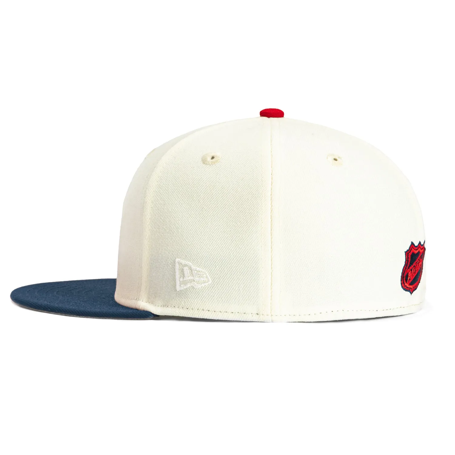 New Era 59Fifty White Dome New York Rangers Hat - White, Navy sold by Hat Club product image thumbnail 3