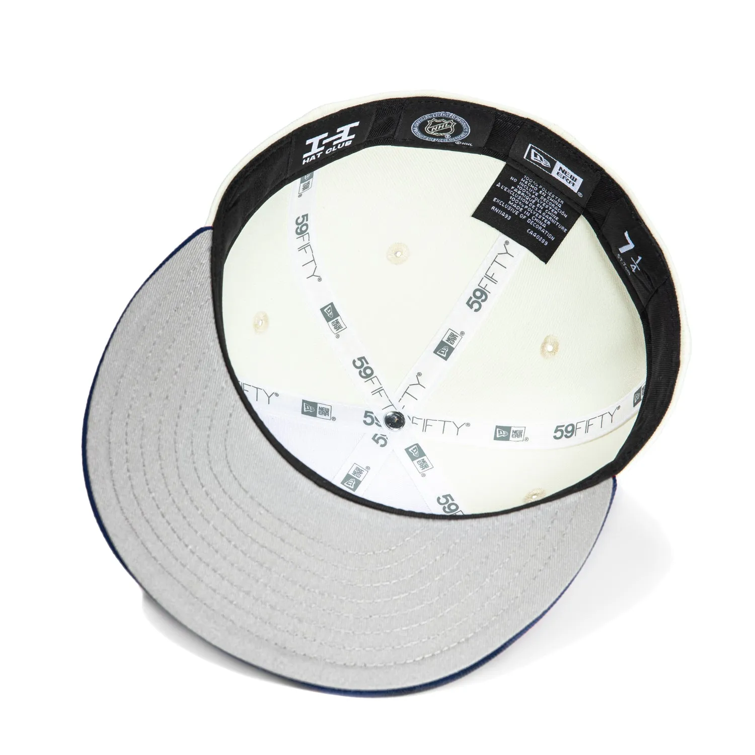 New Era 59Fifty White Dome New York Rangers Hat - White, Navy sold by Hat Club product image thumbnail 2