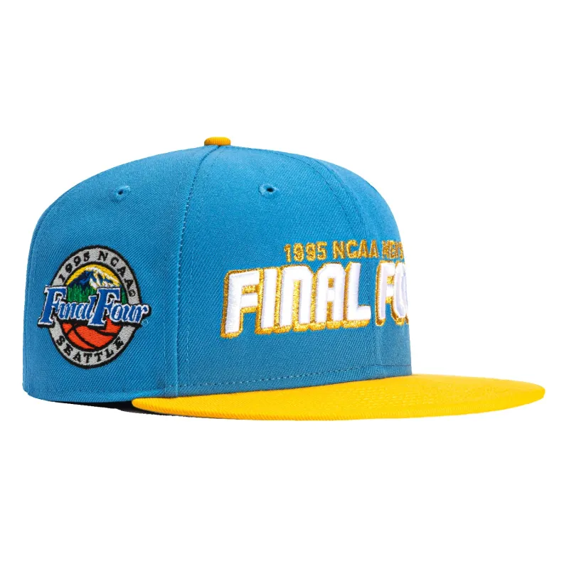 New Era 59Fifty UCLA Bruins 1995 Final Four Patch Final Four Hat - Light Blue, Gold made by New Era