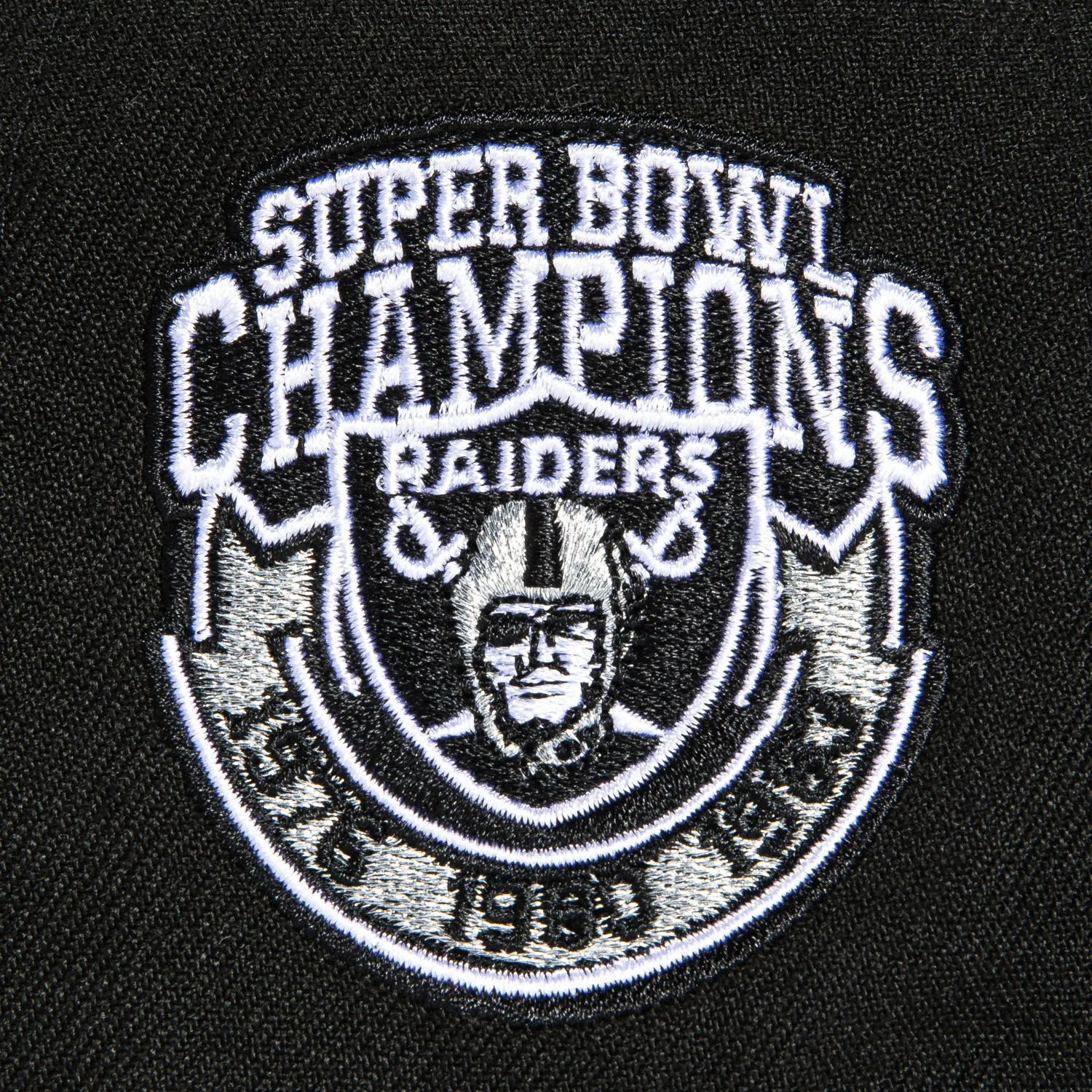 New Era 59Fifty Las Vegas Raiders 3X Super Bowl Champions Patch Arch Hat - Black sold by Hat Club product image thumbnail 5
