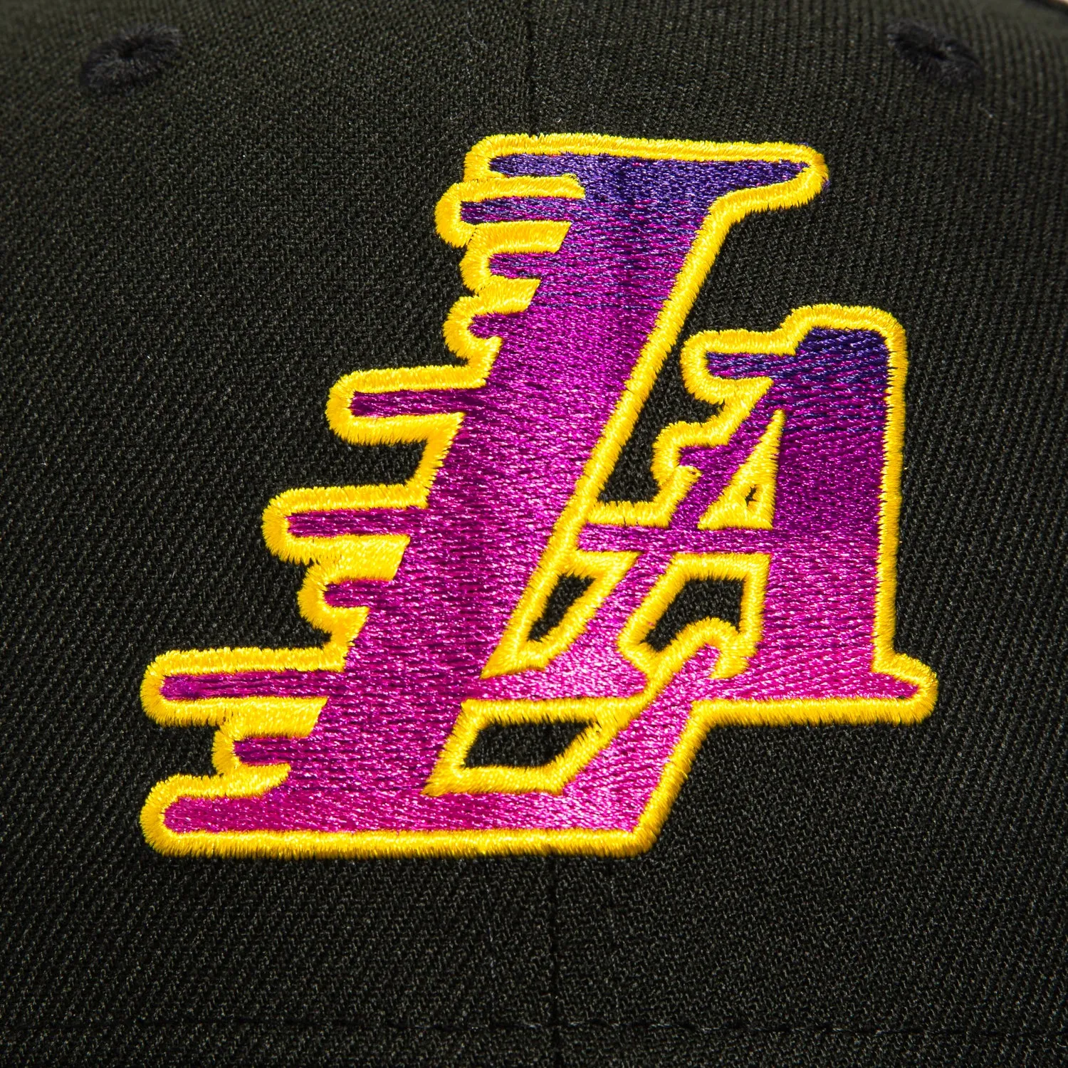 New Era 59Fifty Los Angeles Lakers Crown Logo Patch LA Gradient Hat - Black sold by Hat Club product image thumbnail 4