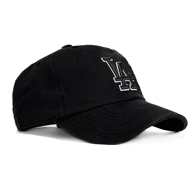 47 Brand Los Angeles Dodgers Cleanup Adjustable Hat - Black, Black, White sold by Hat Club