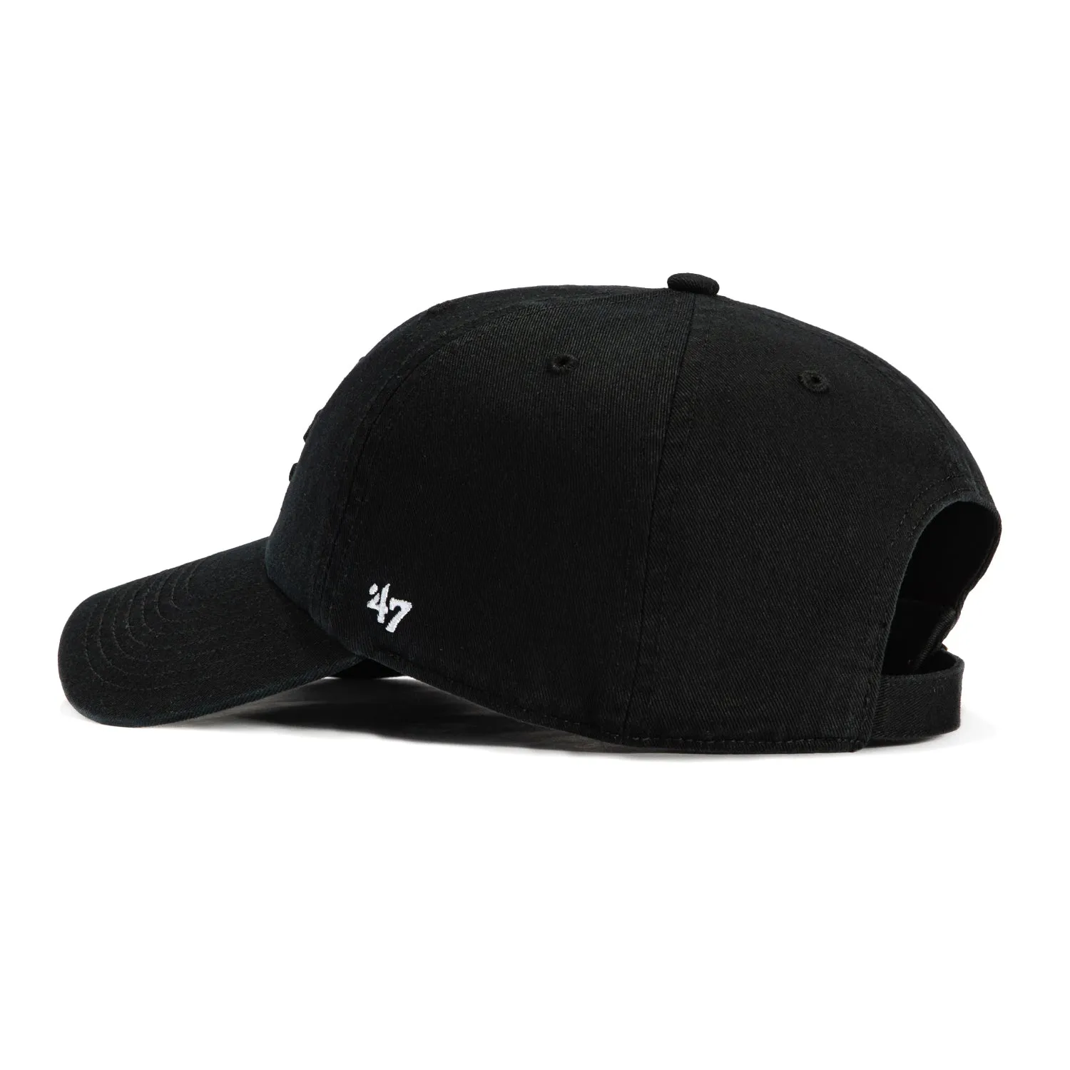 47 Brand Los Angeles Dodgers Cleanup Adjustable Hat - Black, Black, White sold by Hat Club product image thumbnail 2
