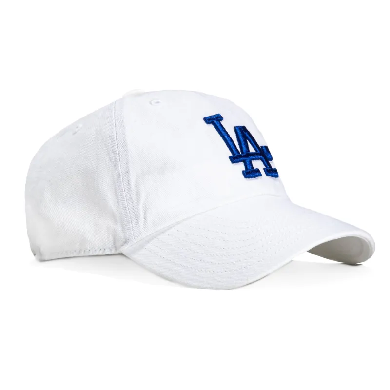 47 Brand Los Angeles Dodgers Cleanup Adjustable Hat - White, Royal sold by Hat Club