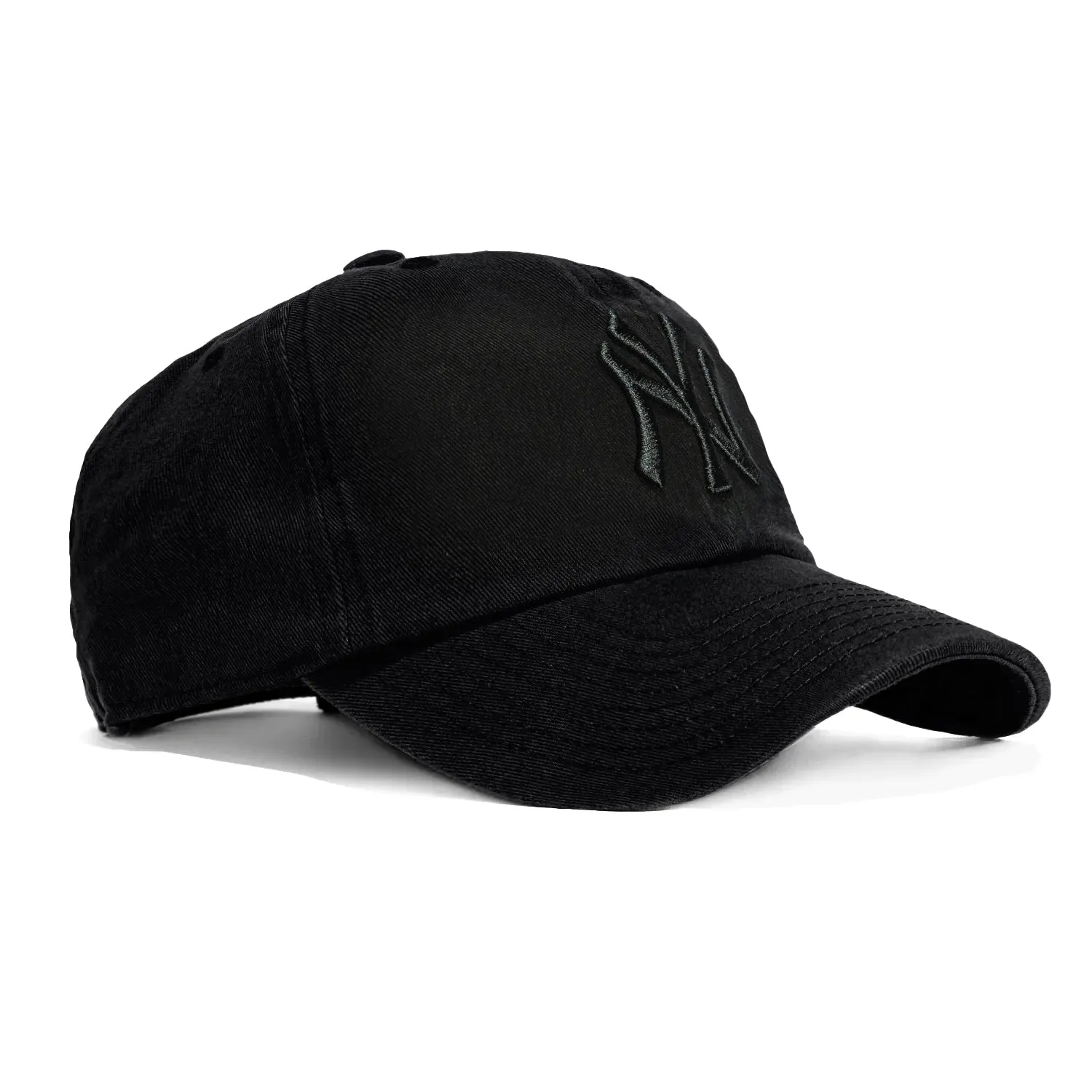 47 Brand New York Yankees Cleanup Adjustable Hat - Black, Black sold by Hat Club