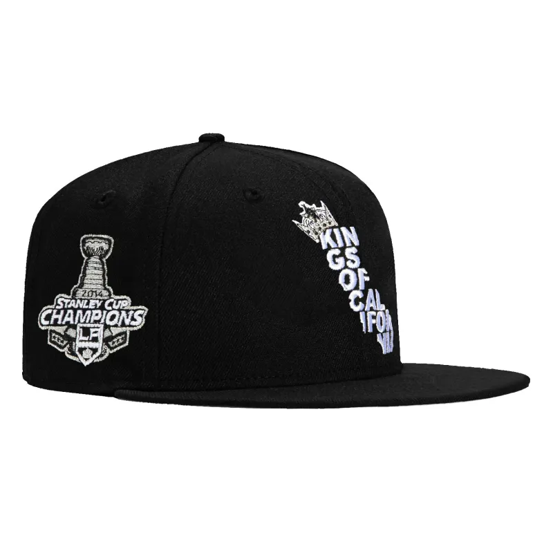 New Era 59Fifty Los Angeles Kings 2014 Stanley Cup Patch Kings of California Hat - Black sold by Hat Club